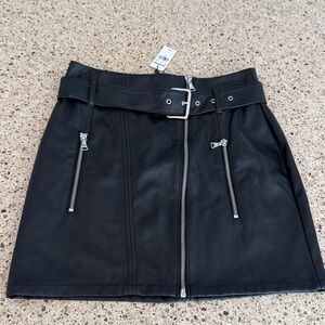 Express Faux Leather Mini Skirt New with tags